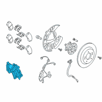 OEM 2019 Hyundai Kona Electric Brake Assembly-RR Wheel, RH Diagram - 58230-K4000