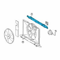 OEM Toyota Corolla iM Upper Shroud Diagram - 16712-22041