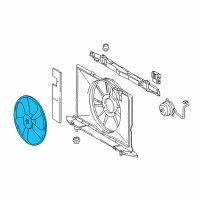 OEM Toyota Corolla iM Fan Blade Diagram - 16361-22100