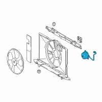 OEM 2014 Toyota Corolla Fan Motor Diagram - 16363-0T020