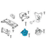 OEM BMW 640i xDrive Engine Mount Right Diagram - 22-11-6-786-528