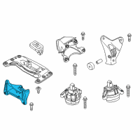 OEM 2014 BMW 535i Transfer Case Mount Diagram - 22316781235