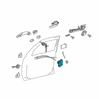 OEM Toyota Land Cruiser Lock Assembly Diagram - 69030-42230