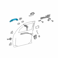 OEM Toyota Land Cruiser Handle, Outside Diagram - 69210-60260-C1