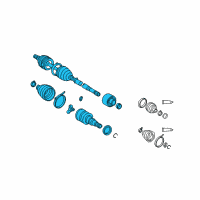 OEM Scion Axle Assembly Diagram - 43420-52250