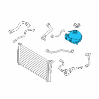 OEM 2015 BMW 435i xDrive Coolant Reservoir Diagram - 17-13-7-642-158