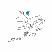 OEM Jeep Wrangler Sensor-Seat Position Diagram - 5084008AA