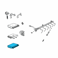 OEM 2000 BMW 750iL Engine Control Module Diagram - 12-14-7-509-323