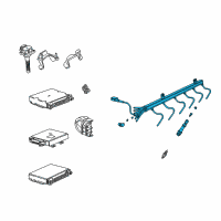 OEM 2000 BMW 750iL Ignition Wiring Diagram - 12-12-1-742-888