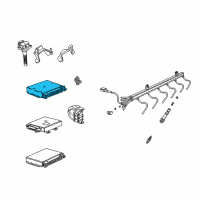 OEM BMW 750iL Engine Control Module Diagram - 12-14-7-513-277