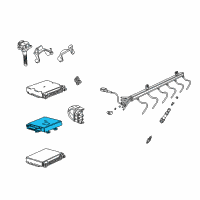 OEM 1995 BMW 750iL Ignition Coil Diagram - 12711745074