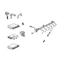 OEM 1998 BMW 750iL Spark Plug Diagram - 12-12-9-070-999