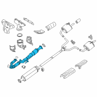 OEM 2014 Nissan Altima Exhaust Tube Assembly, Front W/ Catalyst Diagram - 20020-3NT0A