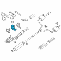 OEM Nissan Pathfinder Three Way Catalyst Converter Diagram - 208A2-3JG0A