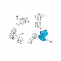 OEM 2009 Dodge Journey Bracket-Engine Mount Diagram - 4743960AC