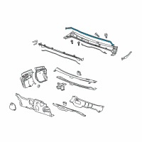 OEM 2014 Buick LaCrosse Weatherstrip Asm-Hood Rear Diagram - 15879581