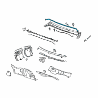 OEM 2012 Buick LaCrosse Weatherstrip Asm-Hood Rear Diagram - 15879581