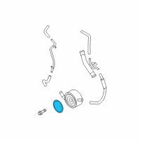 OEM 2017 Nissan Frontier Gasket-Oil Cooler Diagram - 21304-JK20A