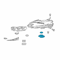 OEM 2019 Lexus LS500h Computer Sub-Assembly, HEADLAMP Diagram - 81056-50C20