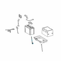 OEM 2016 Lexus LS460 Bolt Sub-Assy, Battery Clamp, No.2 Diagram - 74408-50030