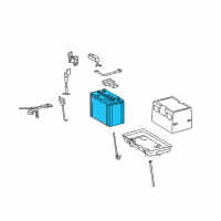 OEM Lexus GS200t TRUESTART Battery Diagram - 00544-24060-575