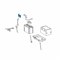 OEM Lexus LS460 Sensor Assy, Battery Current Diagram - 28850-38010