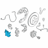 OEM 2020 BMW 840i Gran Coupe Brake Caliper Diagram - 34206893577