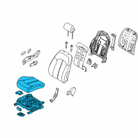 OEM Hyundai Cushion Assembly-Front Seat, Passenger Diagram - 88200-C2040-SMC