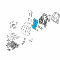 OEM 2019 Hyundai Sonata Heater-Front Seat Back Driver Diagram - 88391-C2040