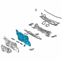 OEM 2011 Lexus CT200h INSULATOR Assembly, Dash Diagram - 55210-76010