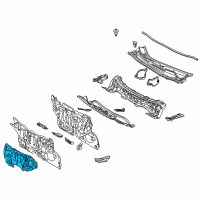 OEM 2020 Toyota Mirai Insulator Diagram - 55223-75021