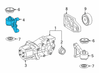 OEM Lexus Differential Mount Diagram - 5238042100