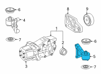 OEM 2022 Lexus NX250 Differential Mount Diagram - 5238042140