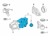OEM Lexus NX300 Carrier Assembly, Differ Diagram - 41110-42060