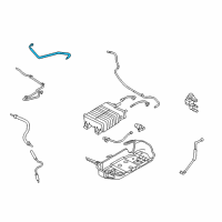 OEM 2008 Ford Mustang Tube Assembly Diagram - 4R3Z-6758-BA