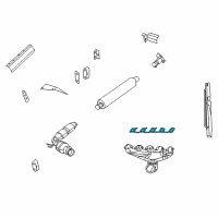 OEM 2016 Dodge Viper Exhaust Manifold Gasket Diagram - 5037703AA