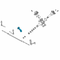 OEM Chevrolet Express 1500 Pitman Arm Diagram - 19168473