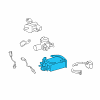 OEM 2017 Toyota Land Cruiser Vapor Canister Diagram - 77740-60520