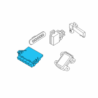 OEM 2012 Ford Edge Module Diagram - BT4Z-19G481-F