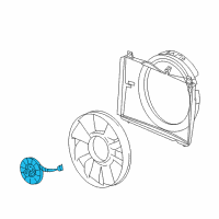 OEM 2004 GMC Envoy XL Fan Clutch Diagram - 25790869