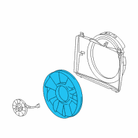 OEM 2006 Chevrolet Trailblazer EXT Fan Blade Diagram - 15229250