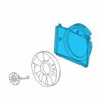 OEM 2006 Chevrolet Trailblazer EXT Fan Shroud Diagram - 15170459