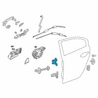 OEM 2014 Acura ILX Hinge, Right Rear Door (Upper) Diagram - 67910-TX4-H01ZZ
