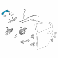 OEM 2018 Acura ILX Handle, Passenger Side (Catalina Blue Pearl) Diagram - 72141-SZN-A01YA