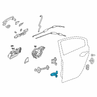 OEM 2015 Honda Civic Hinge, Rear Left Door Diagram - 67960-TX6-H02ZZ