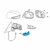 OEM 2011 Lexus GS450h Lamp Assy, Side Turn Signal, LH Diagram - 81740-30140