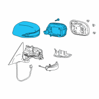 OEM Lexus GS450h Cover, Outer Mirror, LH No.2 Diagram - 8794A-30B10-A0