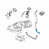 OEM 2019 Cadillac CTS Filler Hose Diagram - 22961257