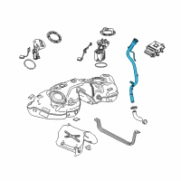 OEM Cadillac CTS Filler Pipe Diagram - 22933965