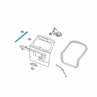 OEM 2014 Jeep Compass Liftgate Prop Gas Diagram - 5115226AB